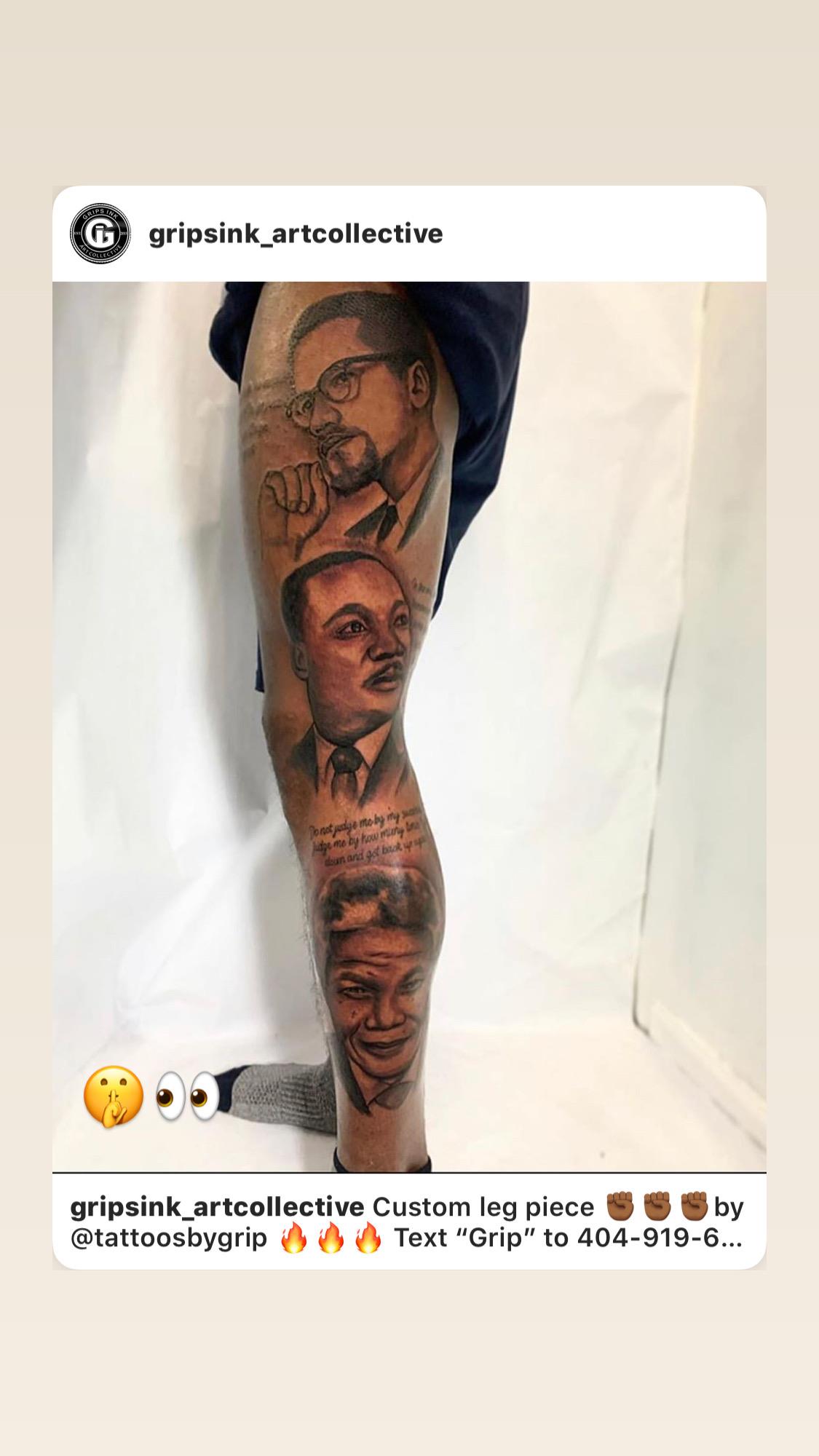 Leg done by Mario G Tattoos at Lady Luck and Tattoo Tempe AZ  rtattoos